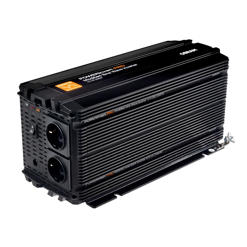 POWERinvert PRO Modified Sine Wave Inverter 12V DC 2000W 1 St. OSRAM