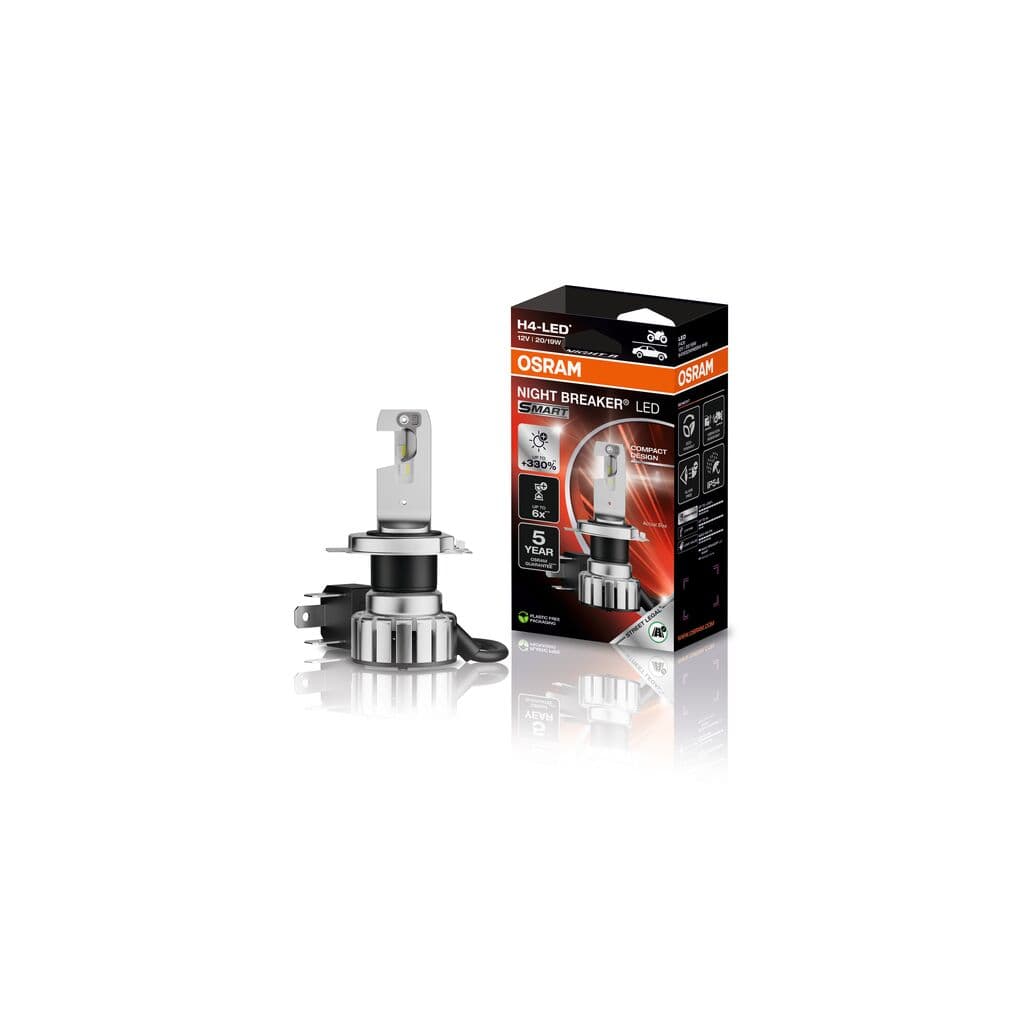 H4 NIGHT BREAKER LED SMART 330% StVZO-Konform LED Moto 1 St. OSRAM