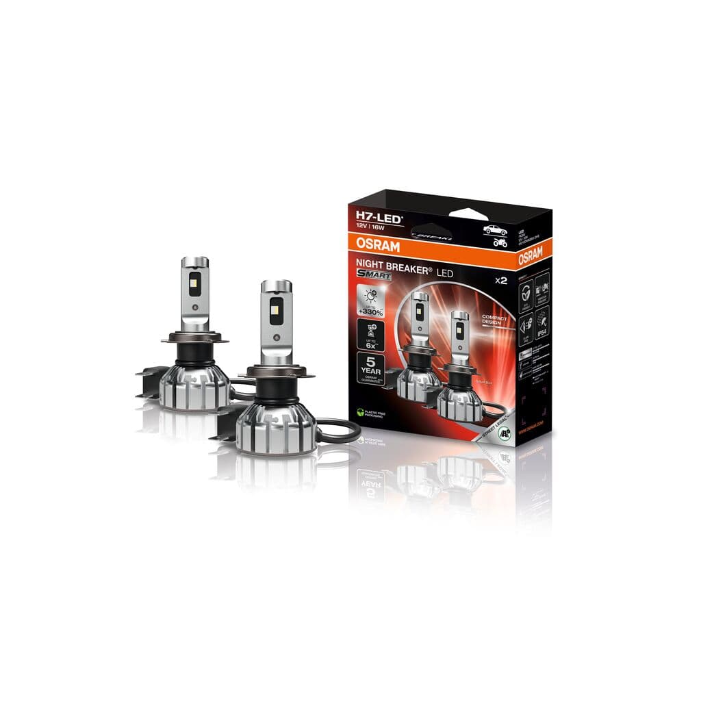 H7 NIGHT BREAKER LED SMART +330% StVZO-Konforme LED 2 St. OSRAM