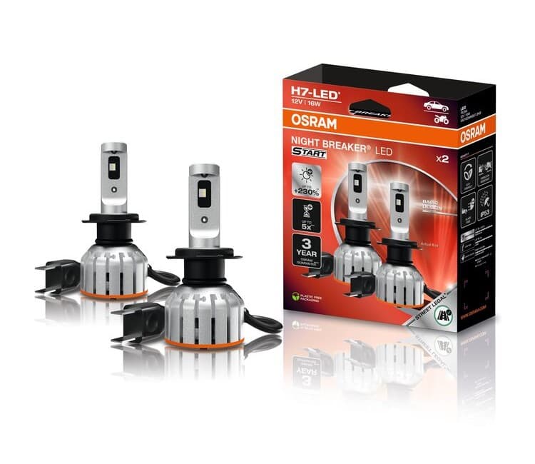 H7 NIGHT BREAKER LED START 230% StVZO-Konforme LED 2 St. OSRAM