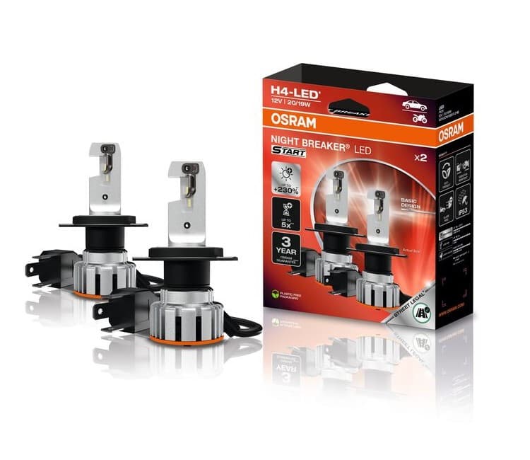 H4 NIGHT BREAKER LED START 230% StVZO-Konforme LED 2 St. OSRAM