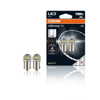 R10W LED-Signallampe Offroad – LEDriving SL ~R10W BA15s 1.2W 12V 6000K 125 lm White 2 St. OSRAM