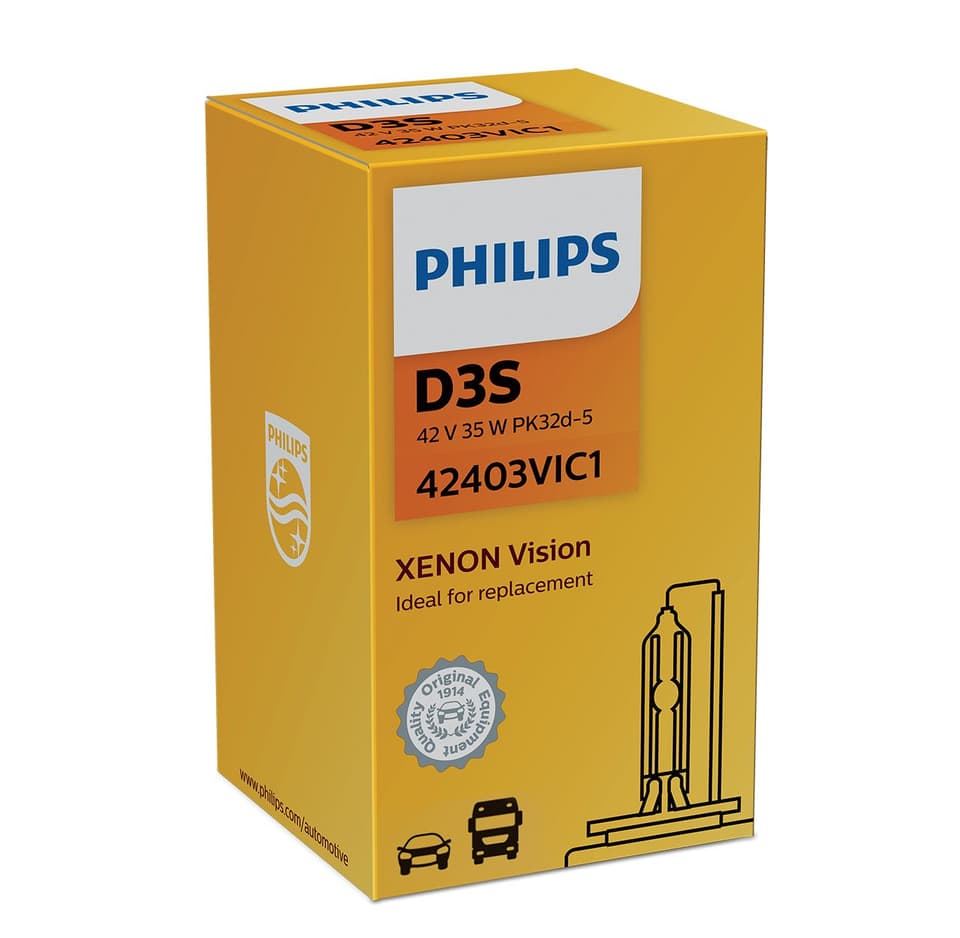 D3S Xenon-Scheinwerferlampe 35W PK32d-5 Xenon Vision 1 St. Philips