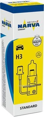H3 12V 55W PK22s HALOGEN NARVA
