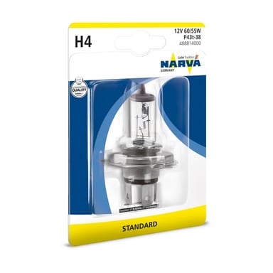 H4 Halogen-Scheinwerferlampe 12V 60/55W P43t HALOGENE NARVA