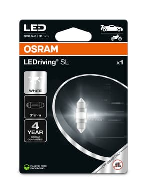 LED-Signallampe Offroad – LED Festoon (31 mm) LEDriving SL White 6000K 12V Blister 1 St. OSRAM