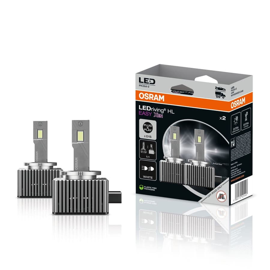 D1S LED-Nachrüstlampe Offroad – LEDriving® HL EASY D1S 40W PK32d-2 6500K White 2 St. OSRAM