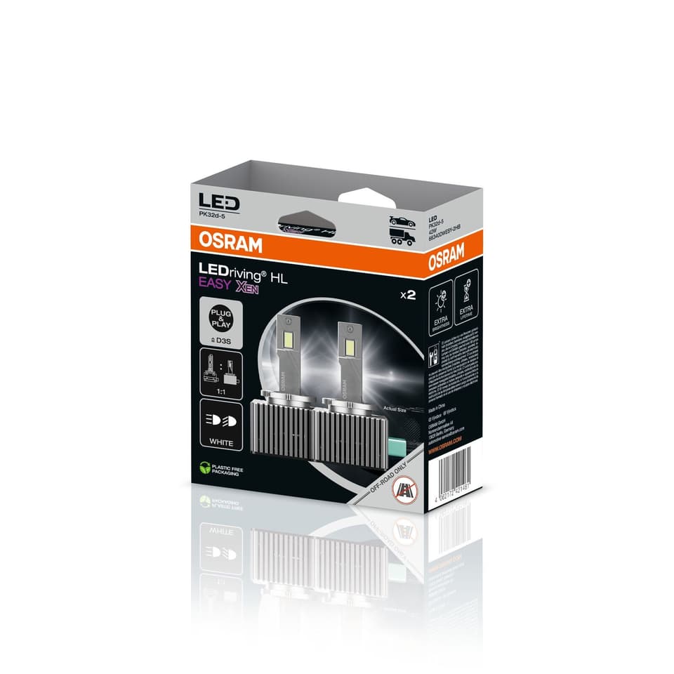 D3S LED-Nachrüstlampe Offroad – LEDriving® HL EASY D3S 42W PK32d-5 6500K White 2 St. OSRAM