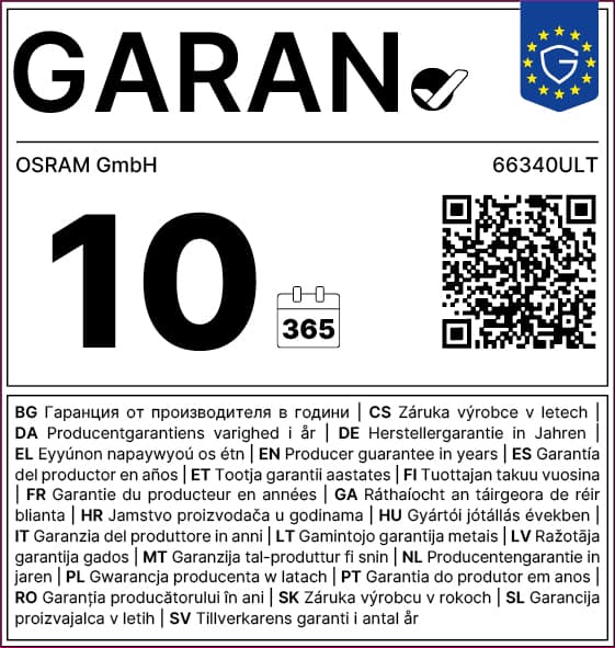 D3S Xenon-Scheinwerferlampe 35W PK32d-5 ULTRA LIFE 10 Jahre Garantie 2 St. OSRAM