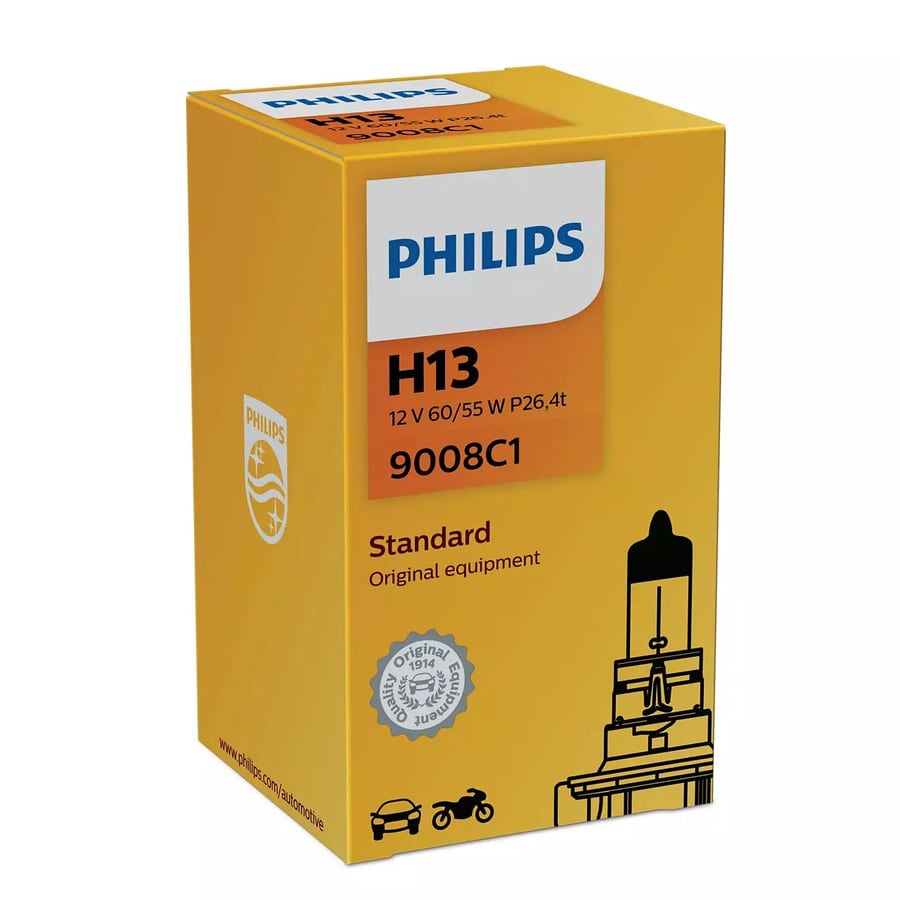 H13 Halogen-Scheinwerferlampe 12V 60/55W P26.4t Standard 1 St. Philips