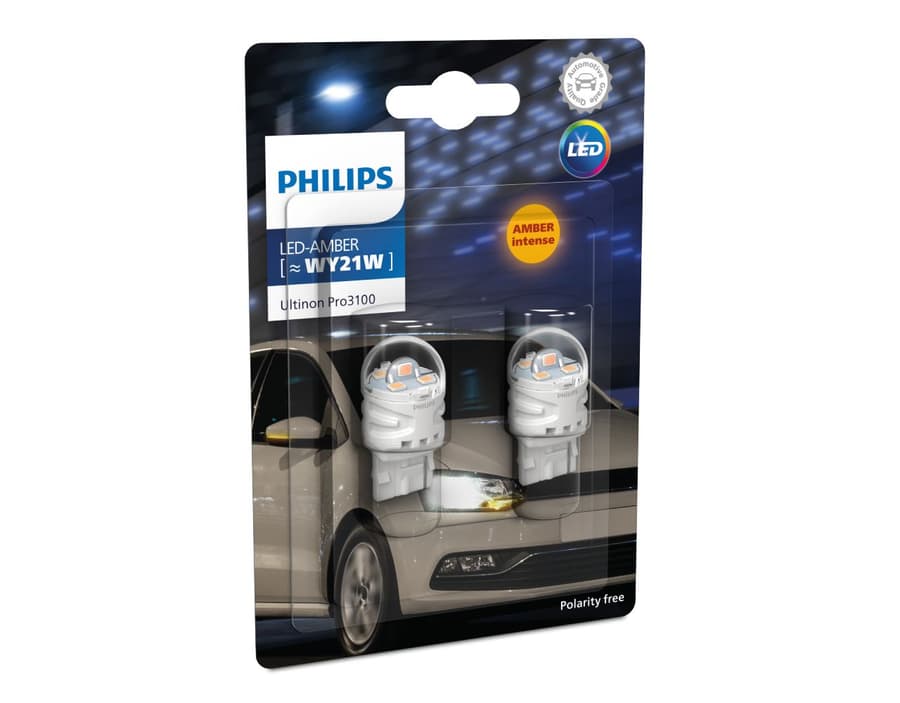 WY21W LED-Signallampe Offroad – LED WY21W 12V 2,15W WX3x16d Ultinon Pro 3100 2 St. Philips