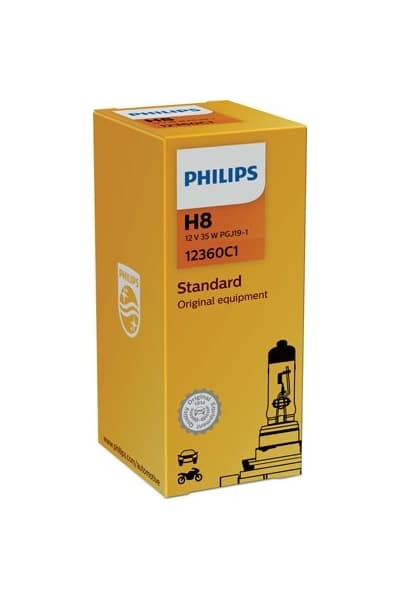 H8 Halogen-Scheinwerferlampe 12V 35W PGJ19-1 Standard Original Equipment 1 St. Philips