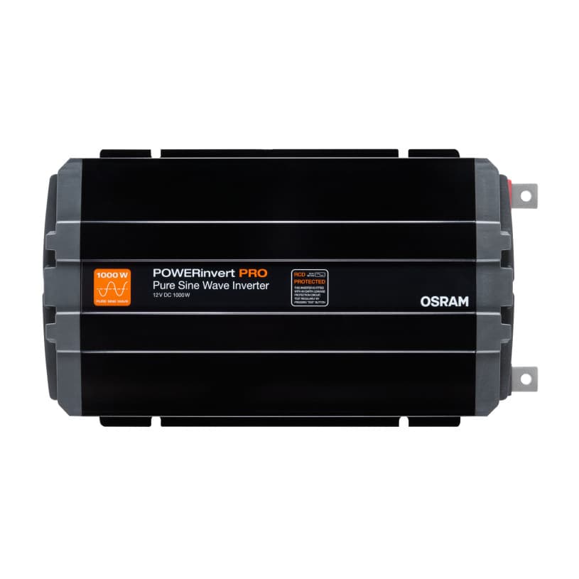 POWERinvert PRO Pure Sine Wave Inverter 12V DC 1000W RCD 1 St. OSRAM