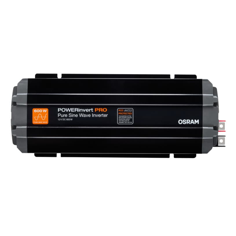 POWERinvert PRO Pure Sine Wave Inverter 12V DC 600W RCD 1 St. OSRAM