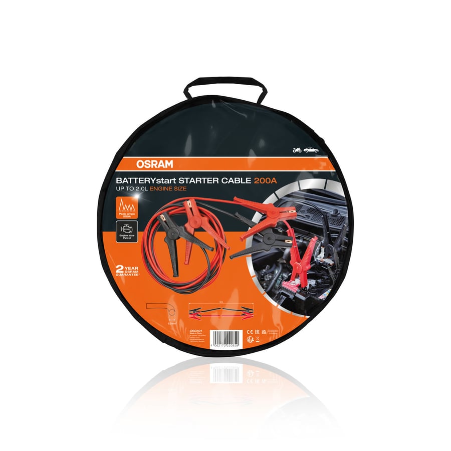 OSRAM STARTERcable 200A Starthilfekabel 3 m, 8,5 mm² – OSC101