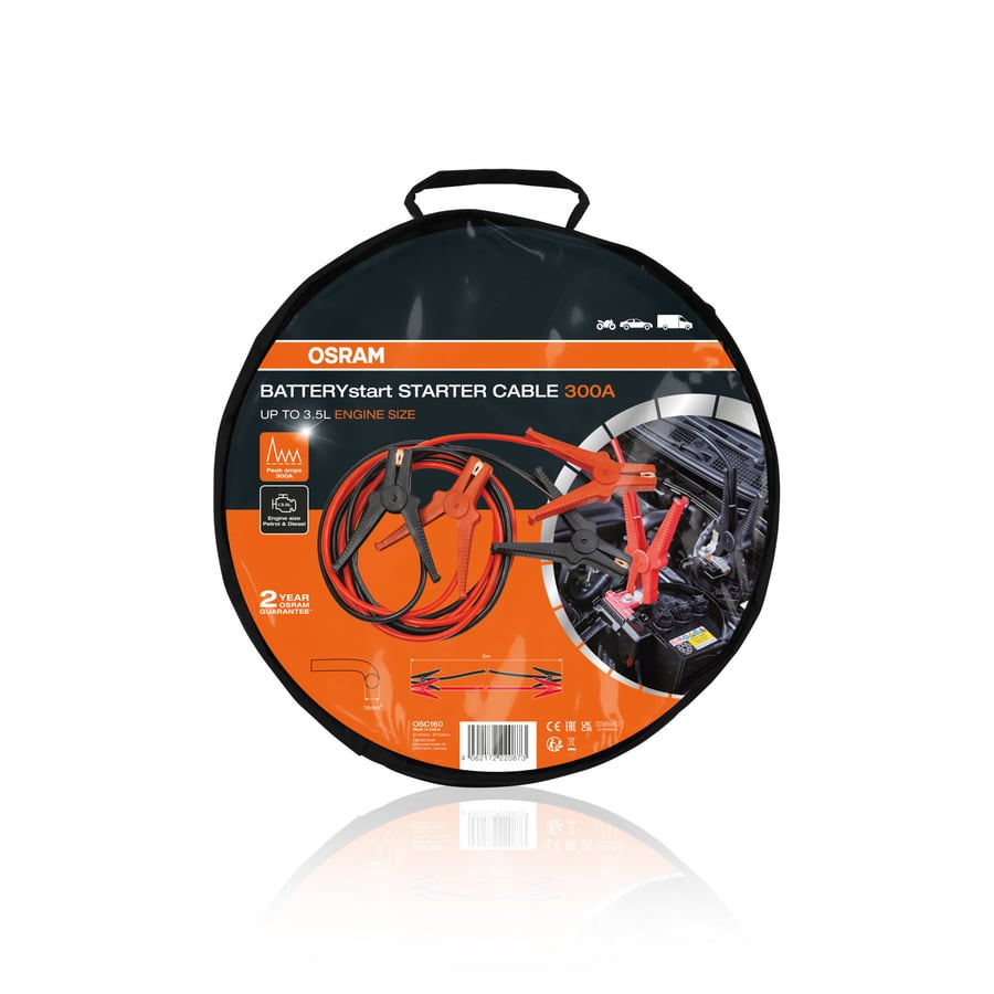 OSRAM STARTERcable 300A Starthilfekabel 3 m, 16 mm² – OSC160