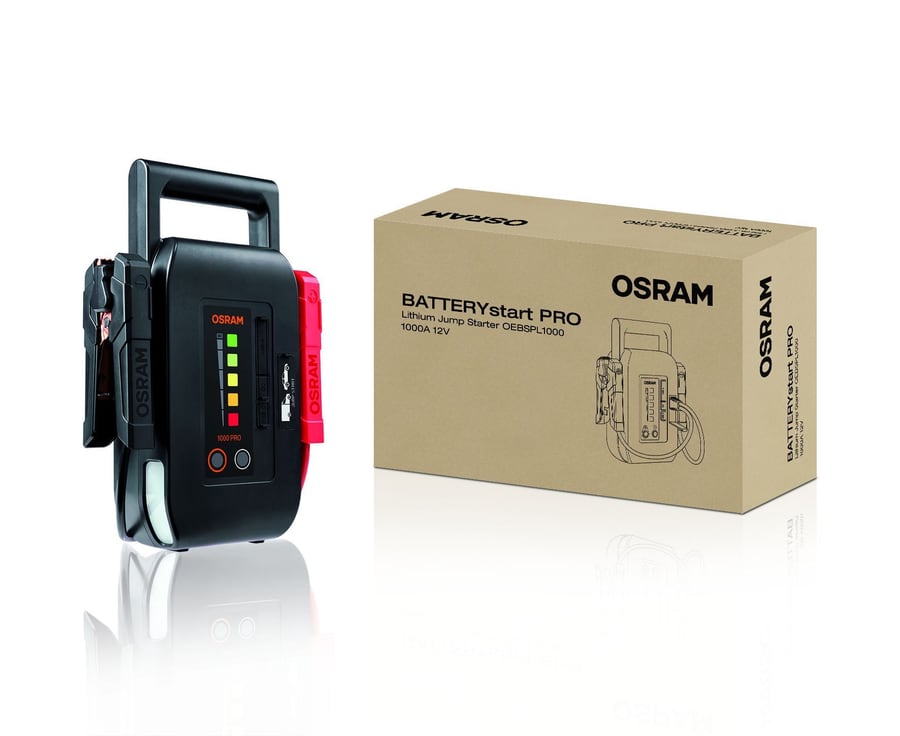 OSRAM BATTERYstart PRO 1000 12-V-Starthilfegerät, 1500 A – OEBSPL1000