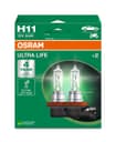 H11 Halogen-Scheinwerferlampe 12V 55W PGJ19-2 ULTRA LIFE 4 Jahre Garantie 2 St. OSRAM
