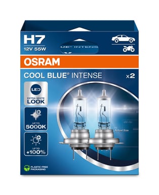 H7 12V 55W PX26d Cool Blue INTENSE NextGen. 5000K +100% Duo 2 St. OSRAM