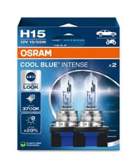 H15 Halogen-Scheinwerferlampe 12V 15/55W PGJ23t-1 Cool Blue INTENSE NextGen. 3700K +100% Duo 2 St. OSRAM