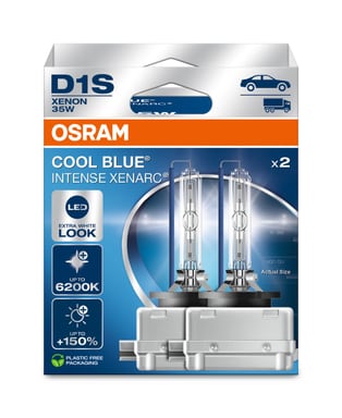 D1S Xenon-Scheinwerferlampe 35W PK32d-2 XENARC COOL BLUE INTENSE NextGen. 6200K +150% 2 St. OSRAM