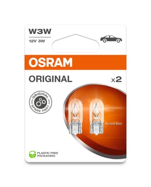 W3W Kfz-Signallampe 12V 3W W2,1x9,5d Blister 2 St. OSRAM