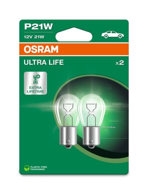 P21W 12V 21W BA15s ULTRA LIFE 2 St. Blister OSRAM