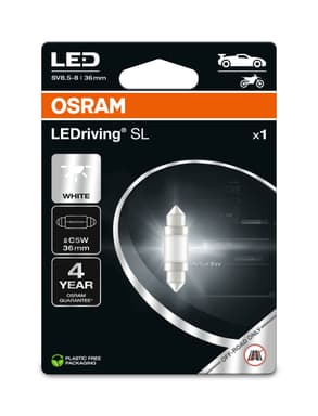 C5W LED-Signallampe Offroad – C5W (36 mm) LEDriving SL White 6000K 12V Blister 1 St. OSRAM