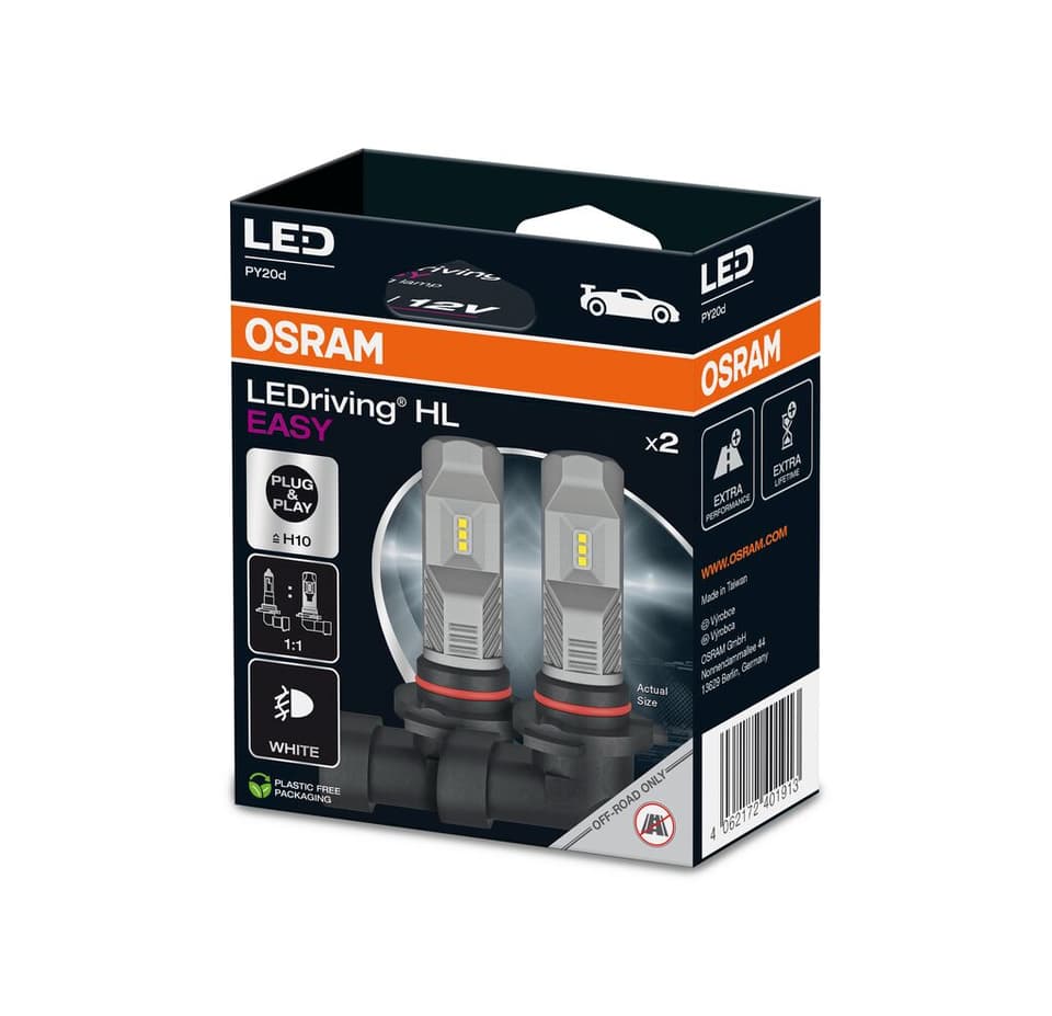 H10 LED-Nachrüstlampe Offroad – LEDriving® HL EASY H10 12V 8,2W PY20d 6000K 2 St. OSRAM