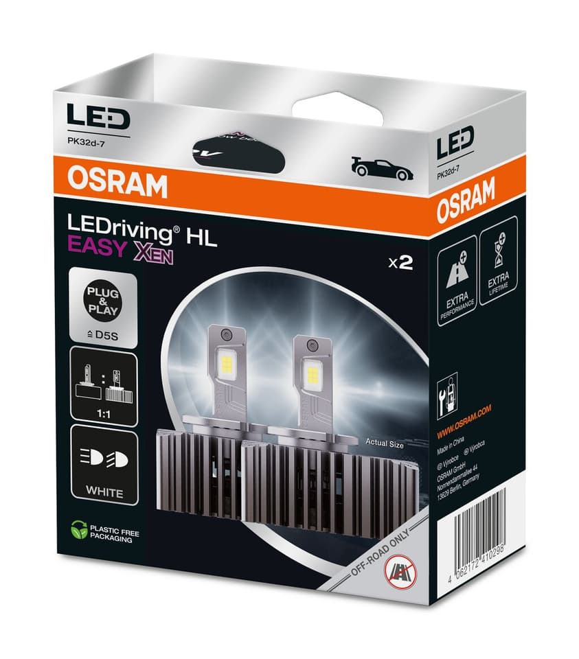 D5S LED-Nachrüstlampe Offroad – LEDriving® HL EASY D5S 50W PK32d-7 6000K White 2 St. OSRAM