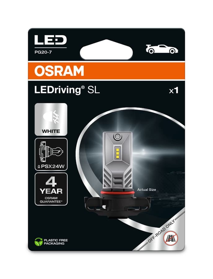 PSX24W LED-Signallampe Offroad – PSX24W LEDriving SL White 6,7W 12V PG20-7 1 St. OSRAM