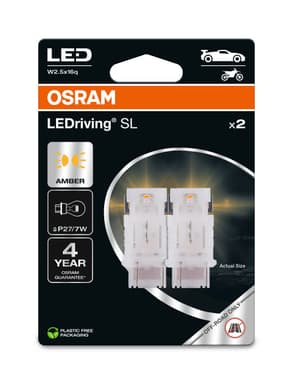 P27/7W LED-Signallampe Offroad – P27/7W LEDriving SL Amber 12V Blister 2 St. OSRAM