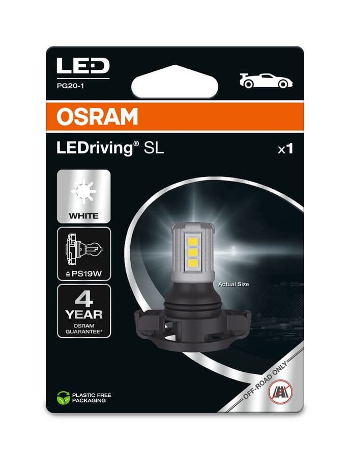 PS19W LED-Signallampe Offroad – LED PS19W 12V 1,8W PG20-1 Retrofit LED Cool White 6000K 1 St. OSRAM