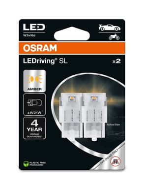 W21W LED-Signallampe Offroad – W21W LEDriving SL Amber 12V Blister 2 St. OSRAM
