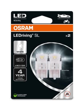 W21/5W LED-Signallampe Offroad – W21/5W LEDriving SL White 6000K 12V Blister 2 St. OSRAM