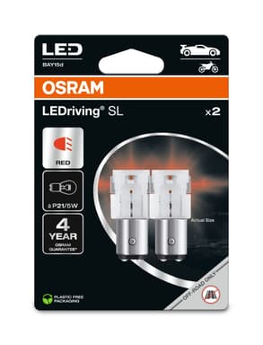 PR21/5W LED-Signallampe Offroad – PR21/5W LEDriving SL Red 12V Blister 2 St. OSRAM