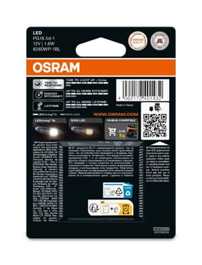 P13W LED-Signallampe Offroad – P13W LEDriving SL White 6000K 12V Faltschachtel 1 St. OSRAM