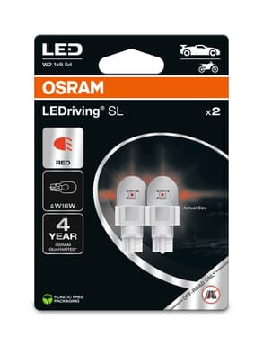 W16W LED-Signallampe Offroad – W16W LEDriving SL Red Red 12V Blister 2 St. OSRAM
