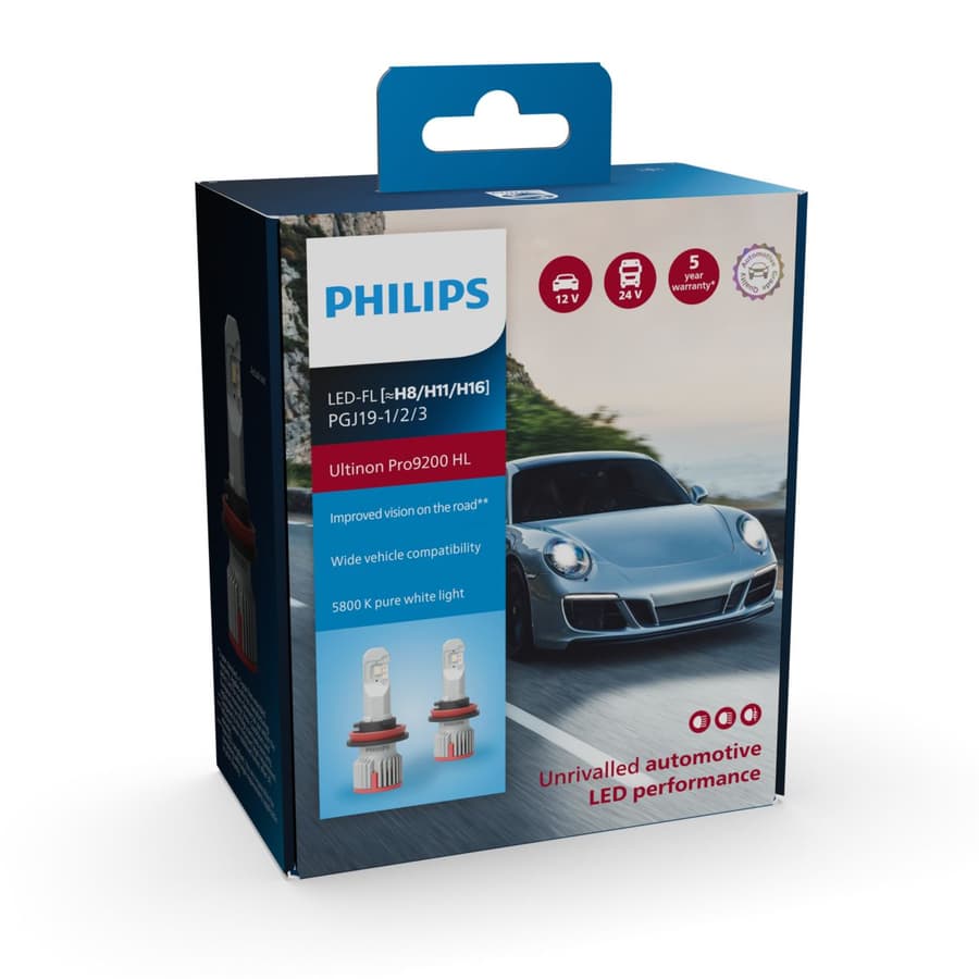 LED-Nachrüstlampe Offroad – Fog 12/24V PGJ19-1/2/3 Ultinon Pro9200 HL 5800K 2 St. Philips