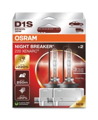 D1S Xenon-Scheinwerferlampe 35W XENARC® NIGHT BREAKER® 220 3 Jahre Garantie* 2 St. OSRAM