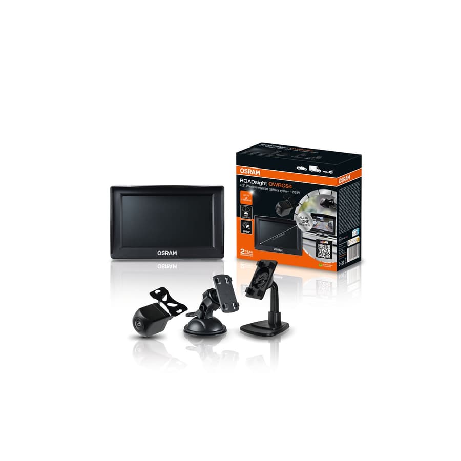 ROADsight 4 Zoll Drachtlose Rückfahrtskamera System 1 St. OSRAM