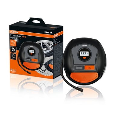TYREinflate 400 Schnelle Reifenpumpe mit Kabel 2 Jahre Garantie OSRAM
