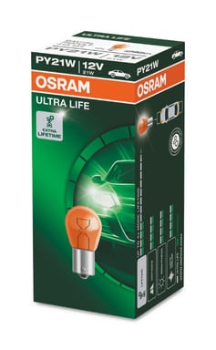 PY21W 12V 21W BAU15s (gelb) ULTRA LIFE 1 St. Faltschachtel OSRAM