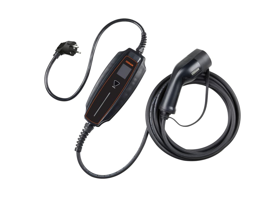 OSRAM BATTERYcharge 7PIN PORTABLE Typ 2 E‑Auto-Ladekabel 1,3/2,2/3,6 kW wählbar, 5 m – OPC20A05
