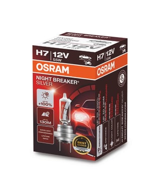 H7 12V 55W PX26d NIGHT BREAKER® SILVER +100% 1 St. OSRAM