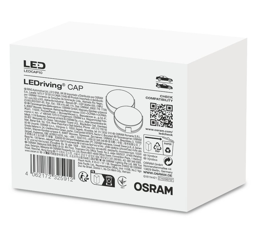 H7 LEDriving CAP LEDCAP10 für NIGHT BREAKER LED H7-LED 2 St. OSRAM