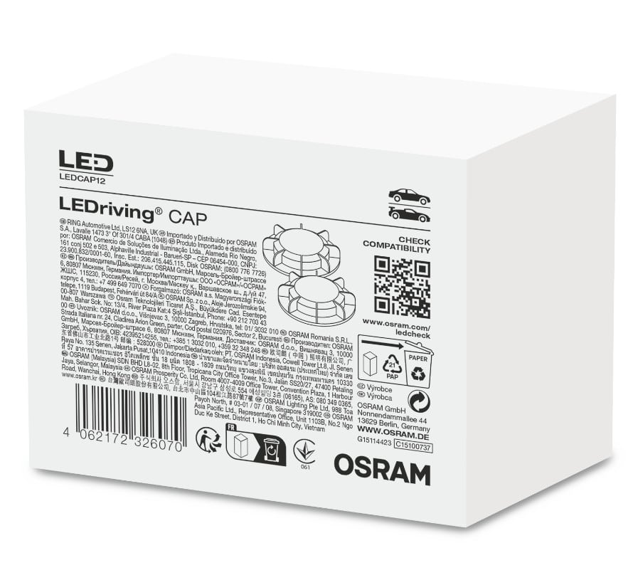 H7 LEDriving CAP LEDCAP12 für NIGHT BREAKER LED H7-LED 2 St. OSRAM