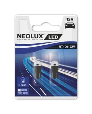 W5W LED-Signallampe Offroad – LED W5W 12V 0,5W W2,1x9,5d 6000K Bright White Blister 2 St. NEOLUX