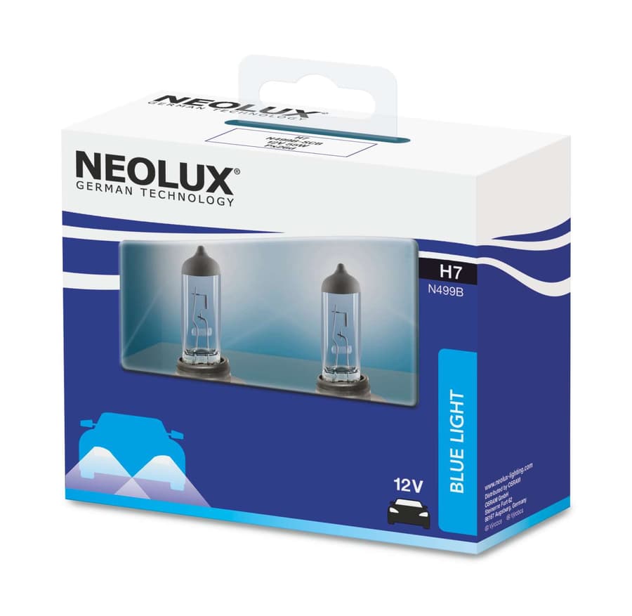 H7 Halogen-Scheinwerferlampe 12V 55W PX26d Blue Light 2 St. NEOLUX