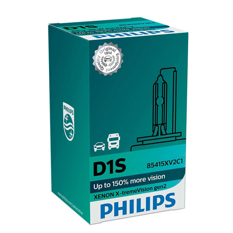 D1S Xenon-Scheinwerferlampe 35W PK32d-2 X-treme Vision +150% Xenon 1 St. Philips